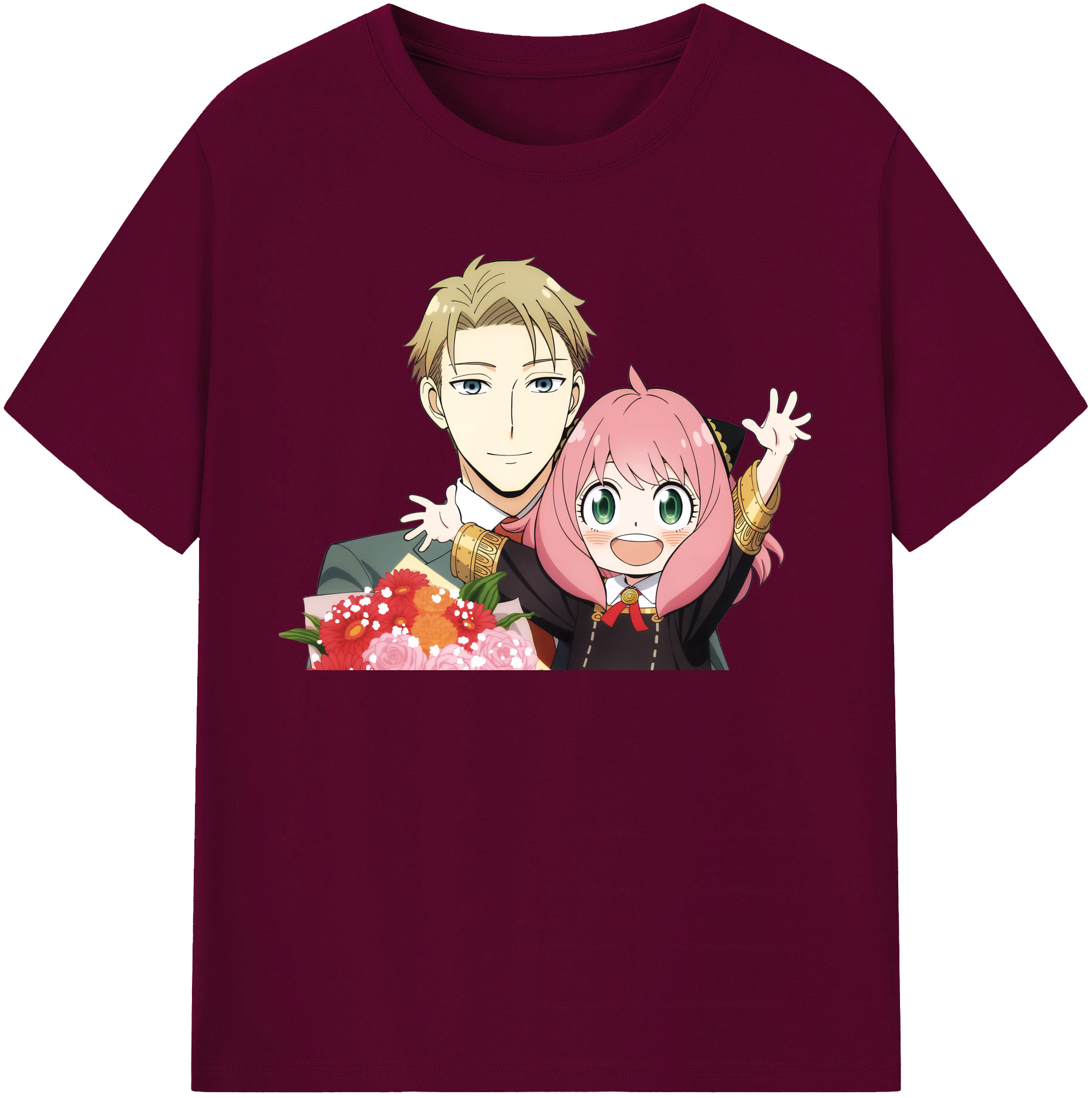 （画像用） SPY×FAMILY间谍家家酒 レディースカジュアルプリントTシャツ（綿100％）